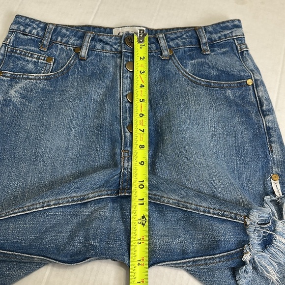 One by One Teaspoon Frankies Mid Length Slouch Short Women’s Size 25 Low Rise - Picture 10 of 12